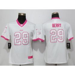 Cheap Eric Berry Chiefs Women Jersey From China White&Pink Vapor Untouchable Limited #29