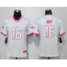 Cheap Jared Goff Rams Women Jersey From China White&Pink Vapor Untouchable Limited #16