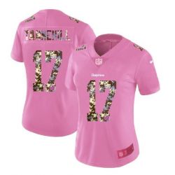 Cheap Ryan Tannehill Dolphins Women Jersey From China Pink Camouflage Font with Love Heart #17