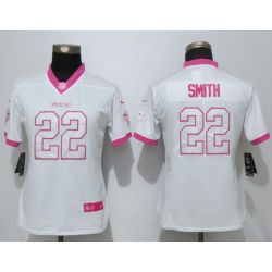 Cheap Harrison Smith Vikings Women Jersey From China White&Pink Vapor Untouchable Limited #22