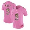 Cheap Drew Brees Saints Women Jersey From China Pink Camouflage Font with Love Heart #9