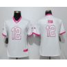 Cheap 12th Fan Seahawks Women Jersey From China White&Pink Vapor Untouchable Limited #12