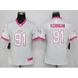 Cheap Ryan Kerrigan Redskins Women Jersey From China White&Pink Vapor Untouchable Limited #91