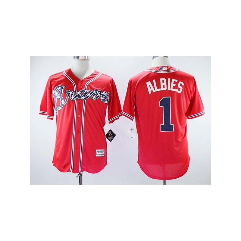 Cheap Ozzie Albies Braves Jersey From China #1