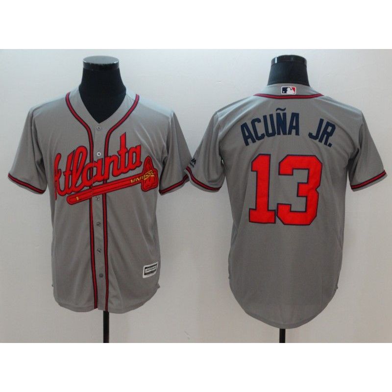 Cheap Ronald Acuna Jr Braves Jersey From China #13