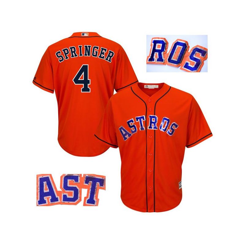 Cheap George Springer Astros Jersey From China #4