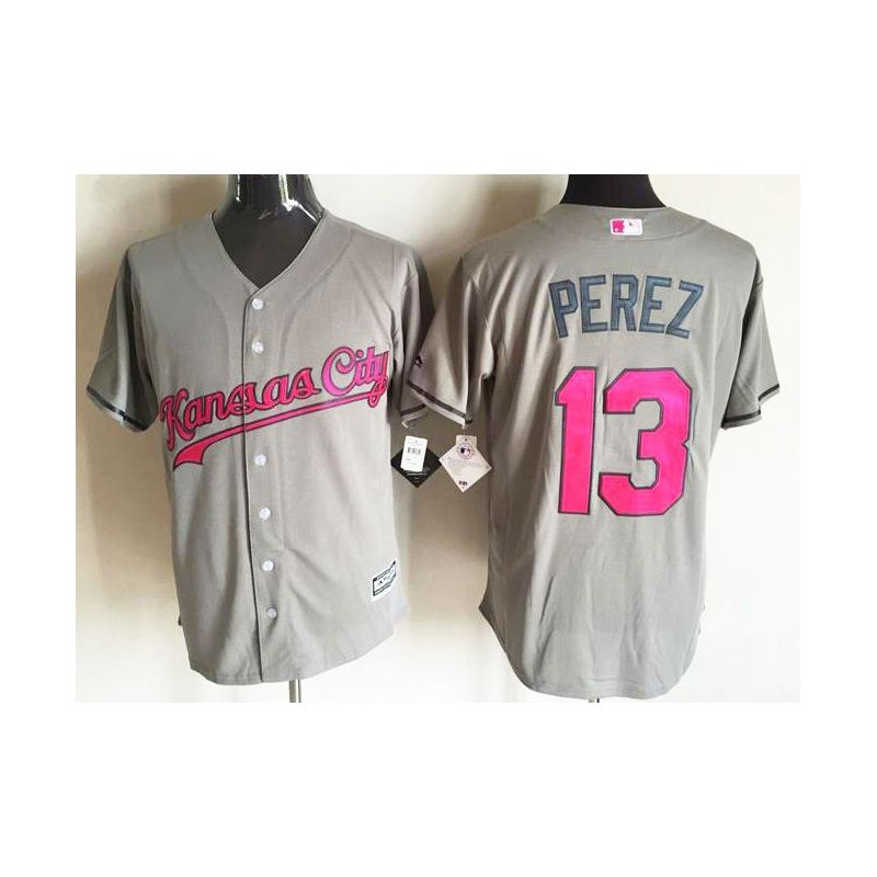 Cheap Salvador Perez Royals Jersey From China #13