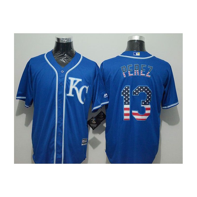 Cheap Salvador Perez Royals Jersey From China #13