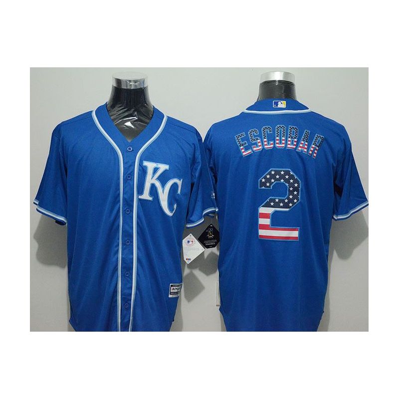 Cheap Alcides Escobar Royals Jersey From China #2