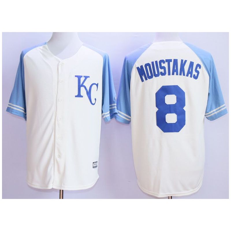 Cheap Mike Moustakas Royals Jersey From China #8