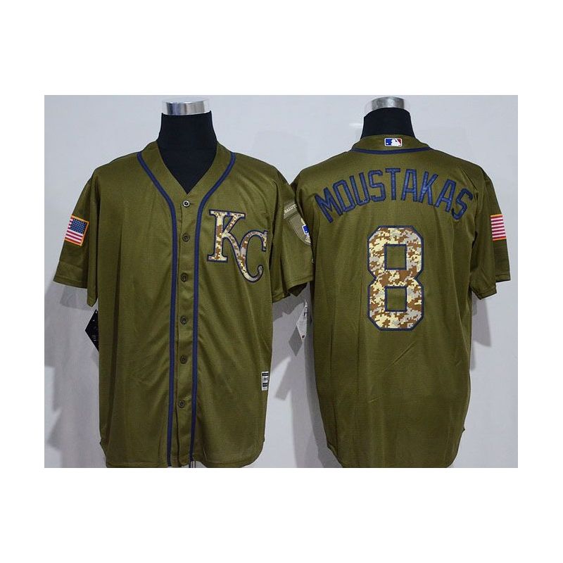 Cheap Mike Moustakas Royals Jersey From China #8