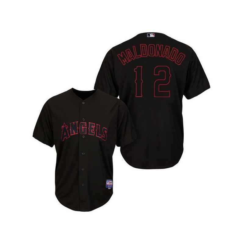 Cheap Mart n Maldonado Angels Jersey From China #12 Cheap Mart n Maldonado Angels Jersey From China #12