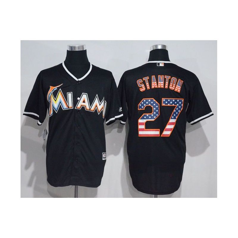 Cheap Giancarlo Stanton Marlins Jersey From China #27