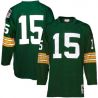 Cheap Bart Starr Packers Jersey #15 Green Throwback From China