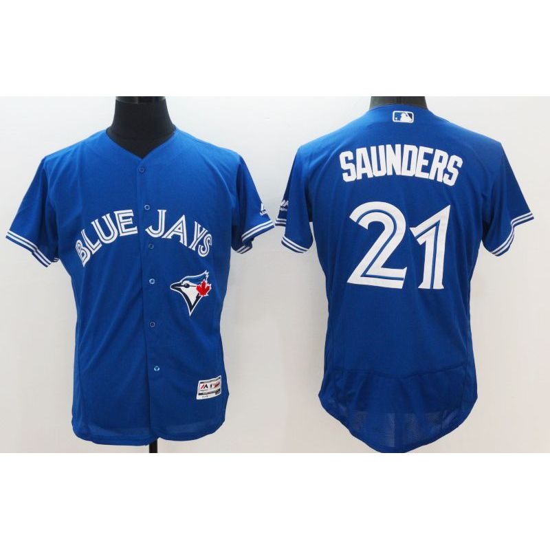 Cheap Michael Saunders Blue Jays Jersey From China #21