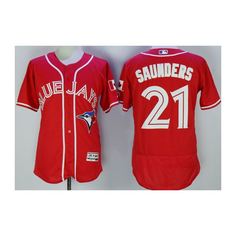 Cheap Michael Saunders Blue Jays Jersey From China #21