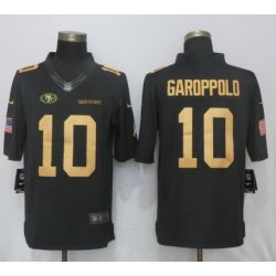 Cheap Jimmy Garoppolo 49ers Jersey From China Salute To Service #10