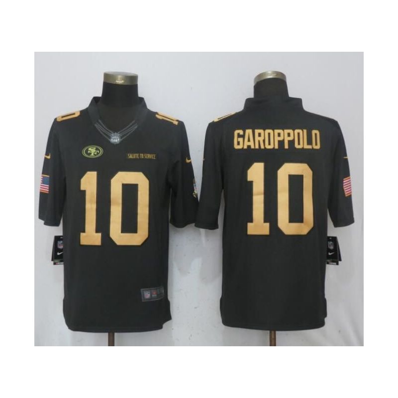 Cheap Jimmy Garoppolo 49ers Jersey From China Salute To Service #10