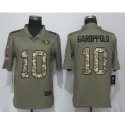 Cheap Jimmy Garoppolo 49ers Jersey From China Salute To Service #10