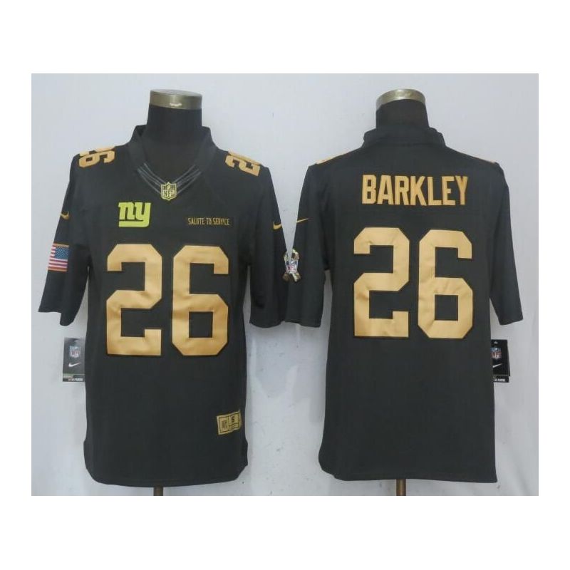 Cheap Saquon Barkley Giants Jersey From China Salute To Service #26