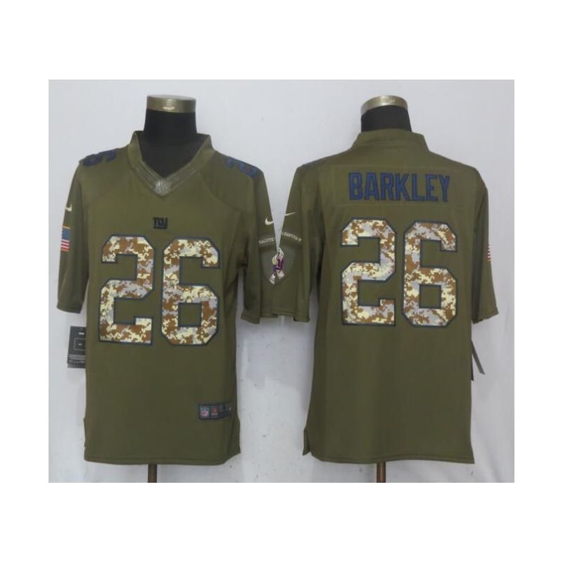 Cheap Saquon Barkley Giants Jersey From China Salute To Service #26