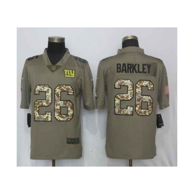 Cheap Saquon Barkley Giants Jersey From China Salute To Service #26