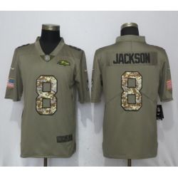 Cheap Lamar Jackson Ravens Jersey From China Salute To Service #8