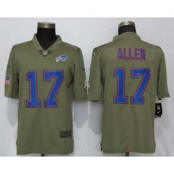 Cheap Josh Allen Bills Jersey From China Salute To Service #17