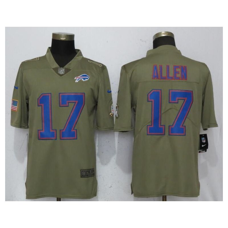 Cheap Josh Allen Bills Jersey From China Salute To Service #17