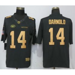 Cheap Sam Darnold Jets Jersey From China Salute To Service #14