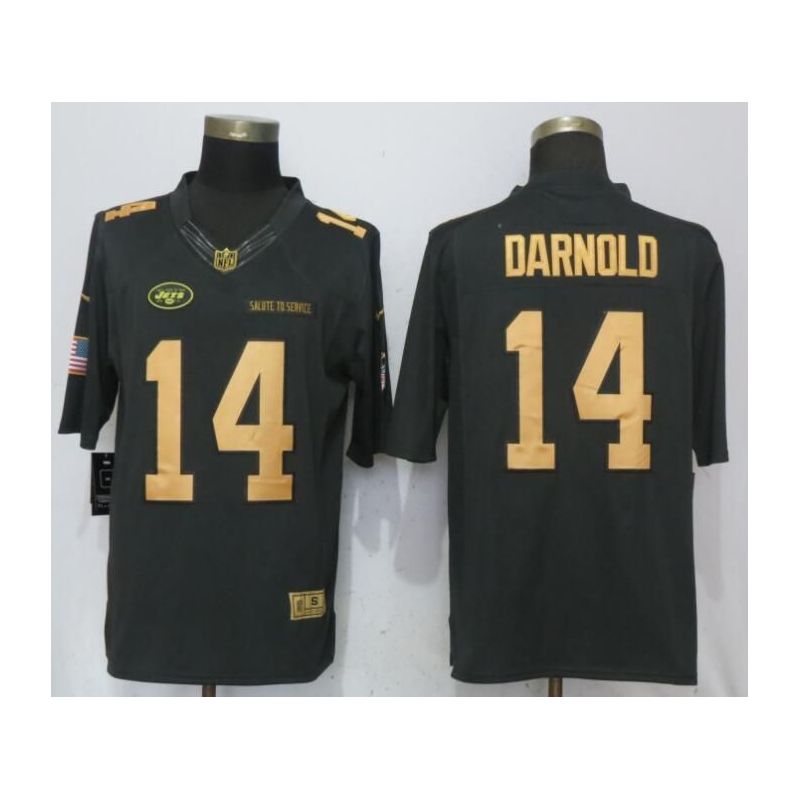 Cheap Sam Darnold Jets Jersey From China Salute To Service #14