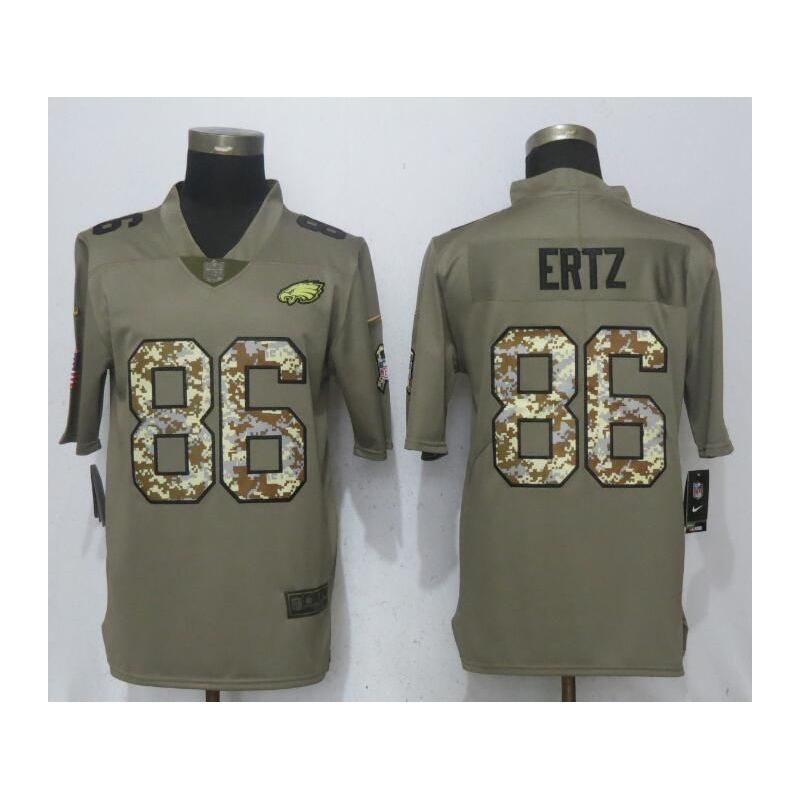 Cheap Zach Ertz Eagles Jersey From China Salute To Service #86