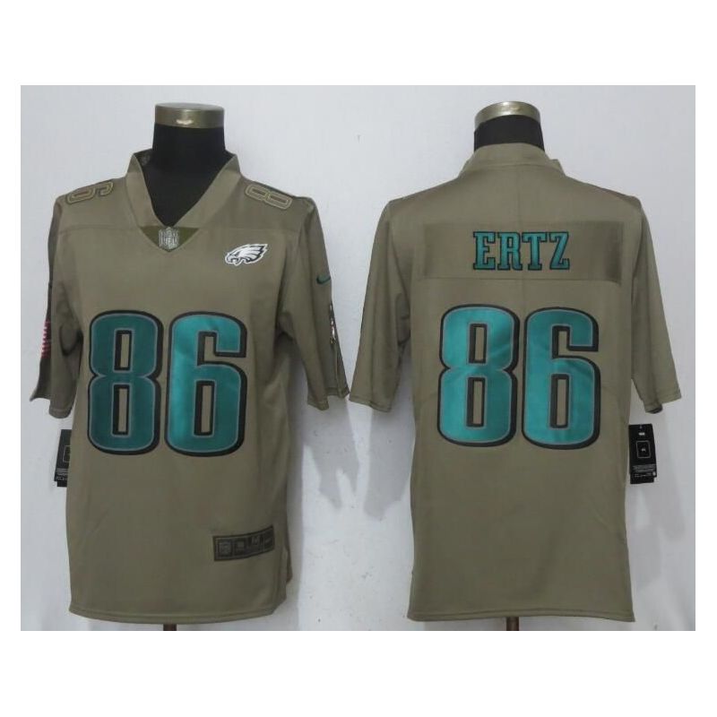 Cheap Zach Ertz Eagles Jersey From China Salute To Service #86