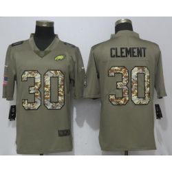 Cheap Corey Clement Eagles Jersey From China Salute To Service #30