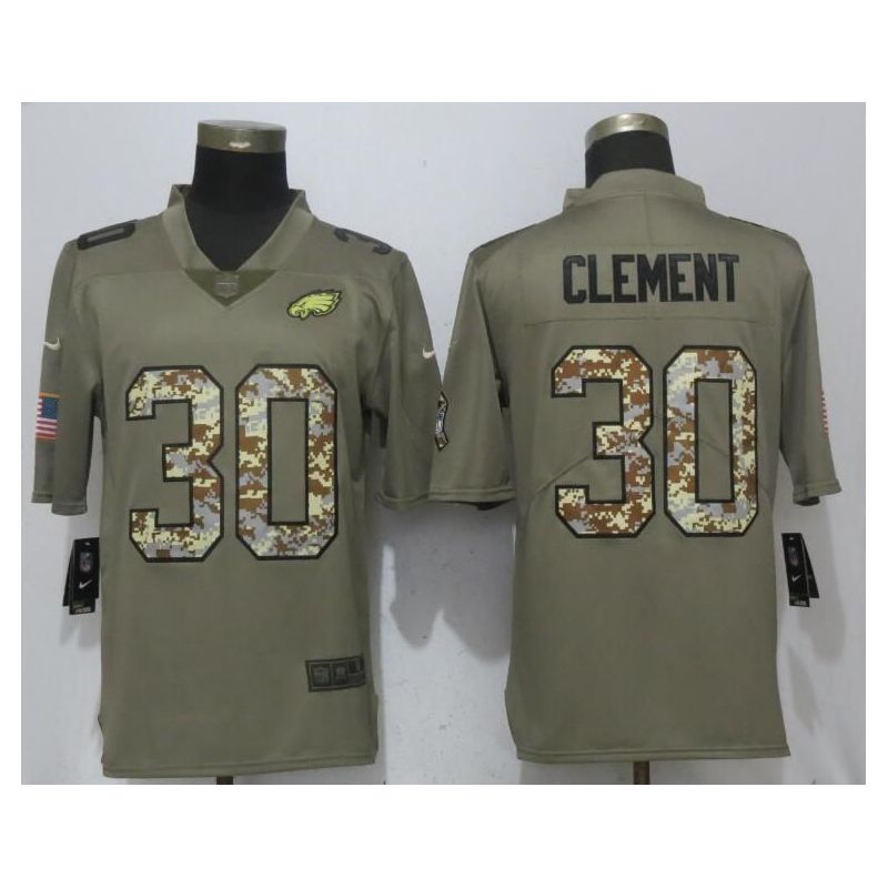 Cheap Corey Clement Eagles Jersey From China Salute To Service #30