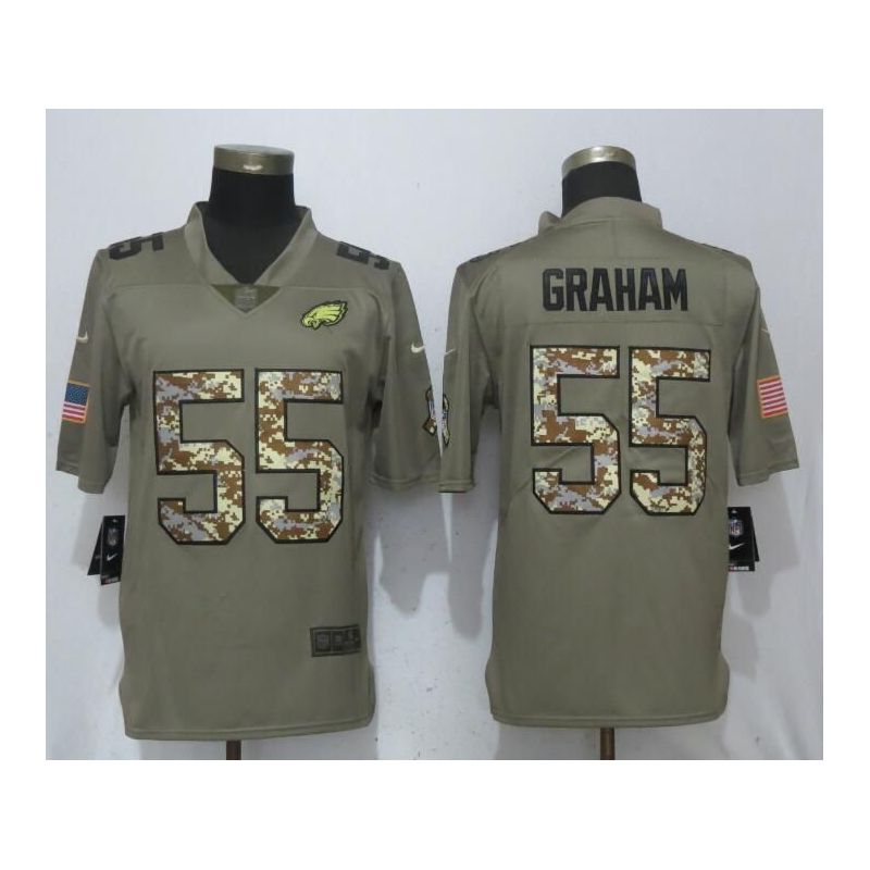 Cheap Brandon Graham Eagles Jersey From China Salute To Service #55