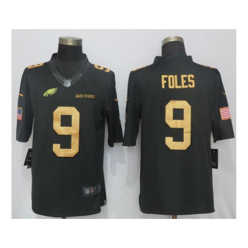 Cheap Nick Foles Eagles Jersey From China Salute To Service #9