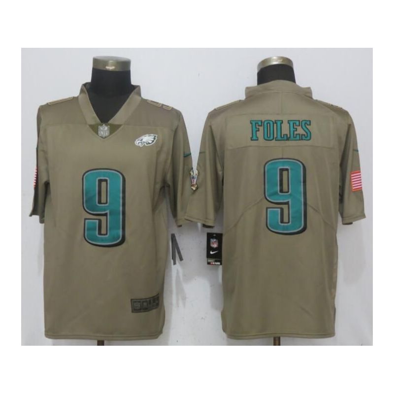 Cheap Nick Foles Eagles Jersey From China Salute To Service #9