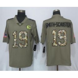 Cheap JuJu Smith-Schuster Steelers Jersey From China Salute To Service #19