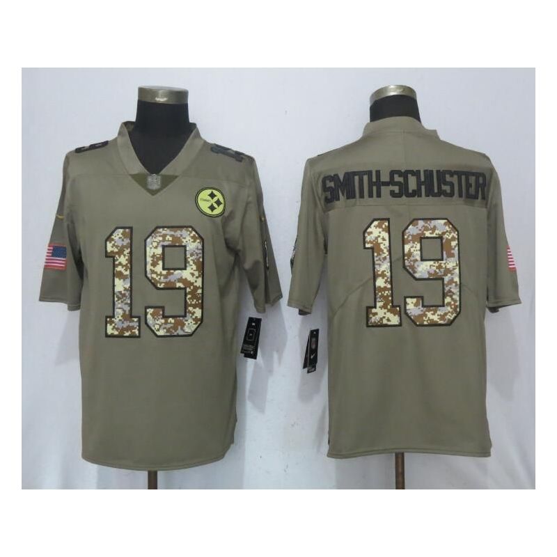 Cheap JuJu Smith-Schuster Steelers Jersey From China Salute To Service #19