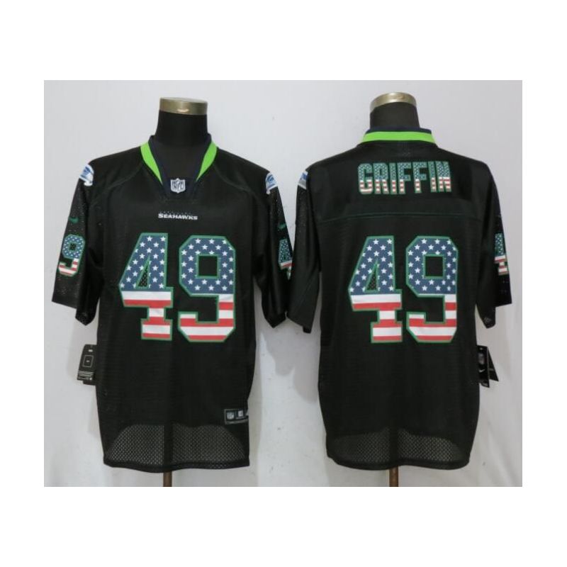 Cheap Shaquem Griffin Seahawks Jersey From China Black #49