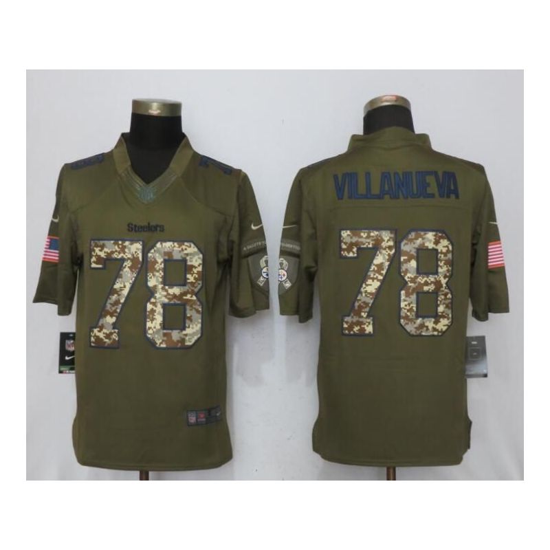 Cheap Alejandro Villanueva Steelers Jersey From China Salute To Service #78