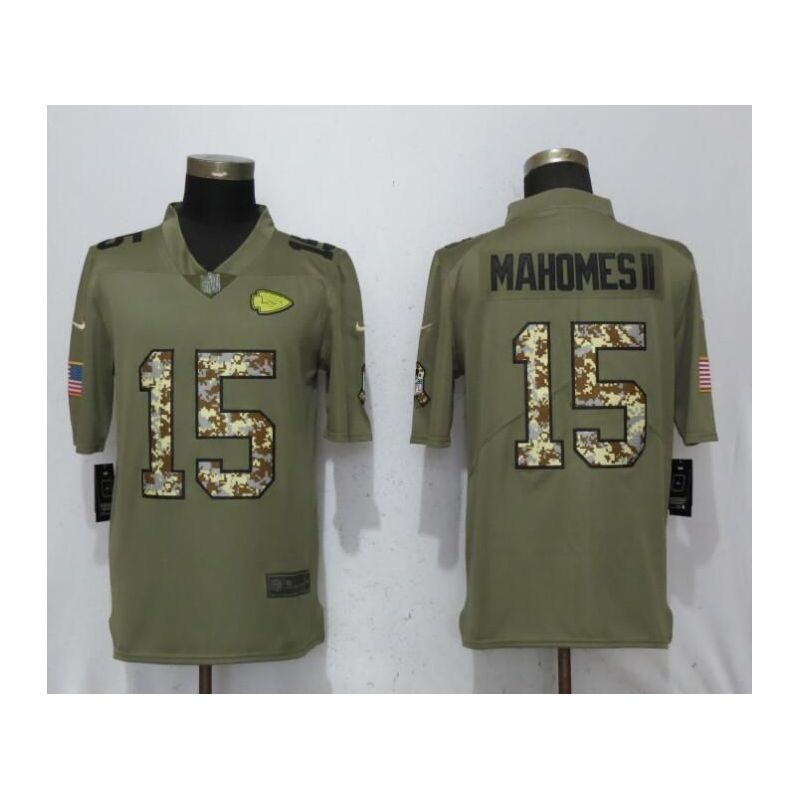 Cheap Patrick Mahomes Chiefs Jersey From China Salute To Service #15