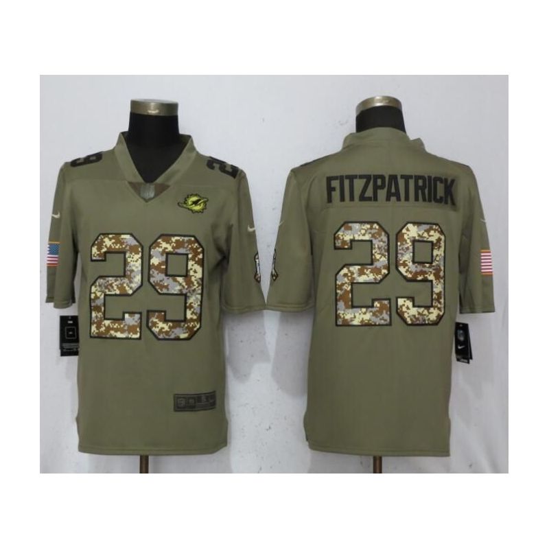 Cheap Minkah Fitzpatrick Dolphins Jersey From China Salute To Service #29