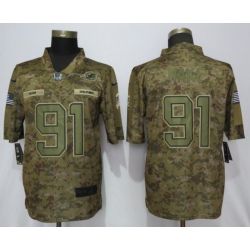 Cheap Cameron Wake Dolphins Jersey From China Salute To Service #91