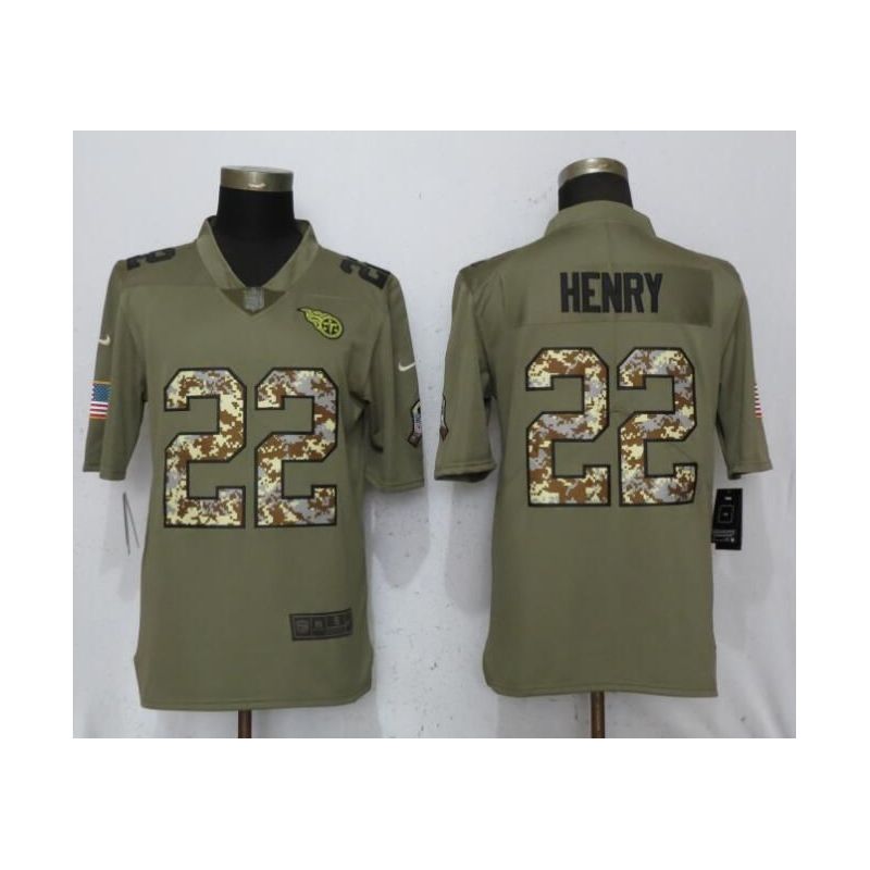 Cheap Derrick Henry Titans Jersey From China Salute To Service #22