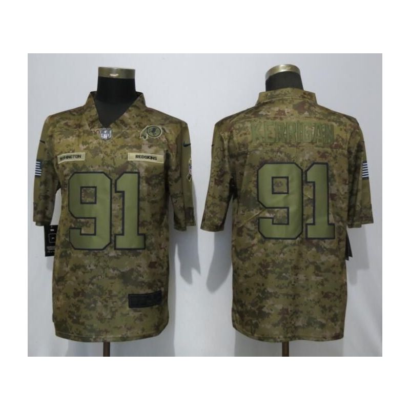 Cheap Ryan Kerrigan Redskins Jersey From China Salute To Service #91