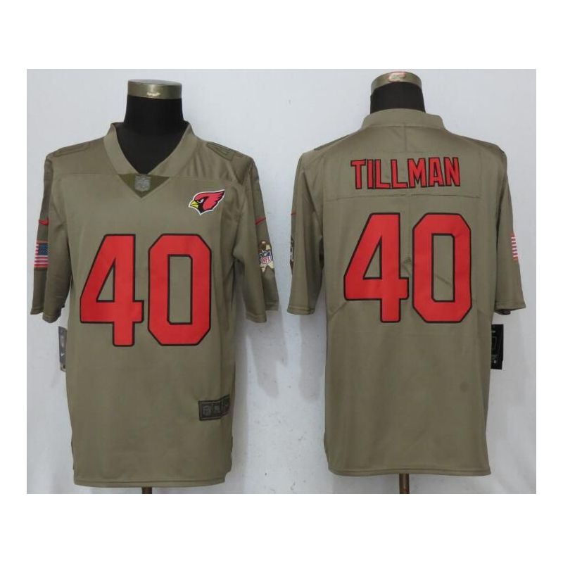 Cheap Pat Tillman Cardinals Jersey From China Salute To Service #40