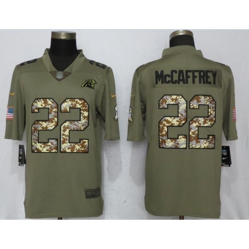 Cheap Christian McCaffrey Panthers Jersey From China Salute To Service #22