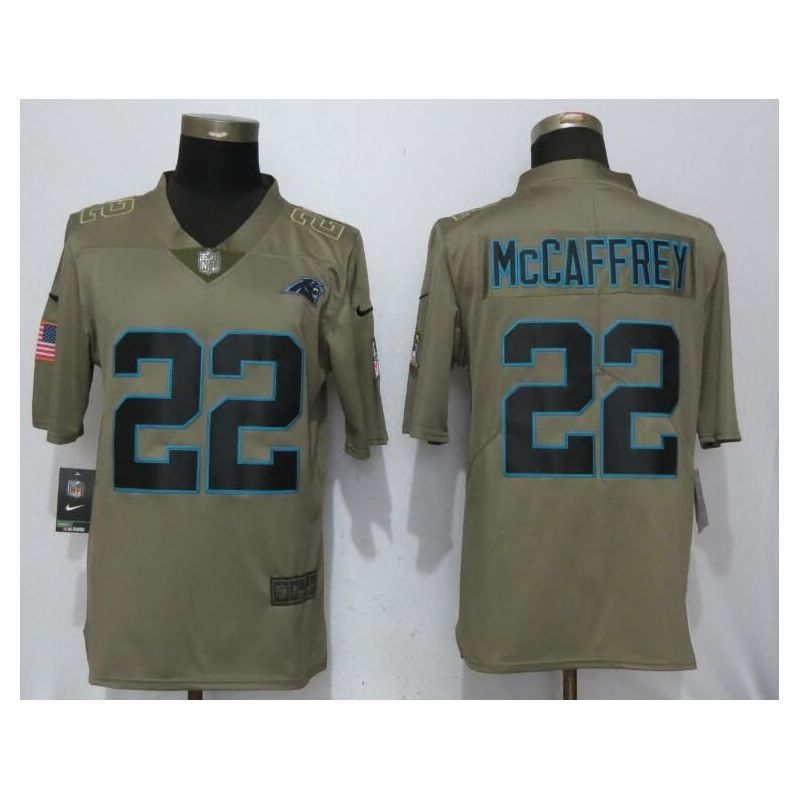 Cheap Christian McCaffrey Panthers Jersey From China Salute To Service #22